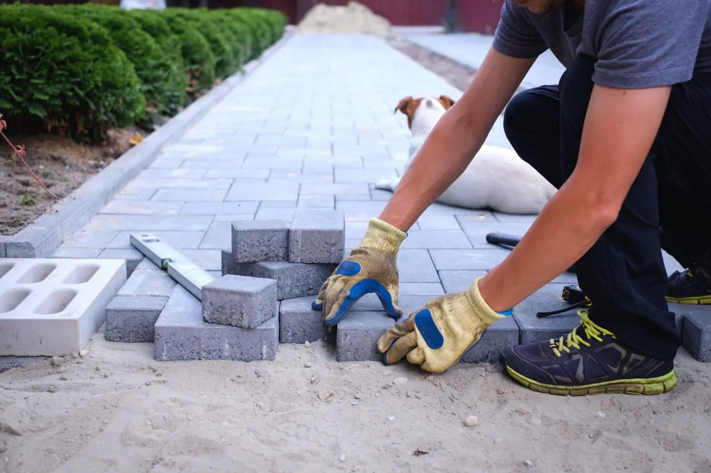 brick paver walkway installation in Wellington, FL