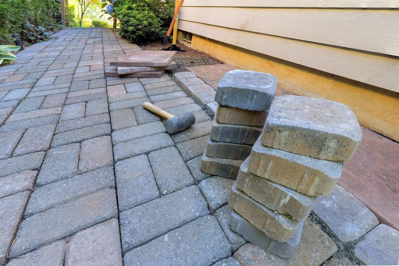 paver pathway installation in Delray Beach